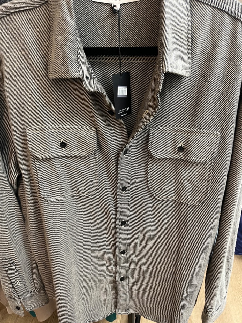 Joe's Jeans Striped Cotton Overshirt - Picture 4 of 7